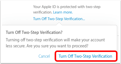 How to Turn Off Two-Factor Authentication for Apple ID