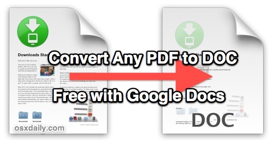 Convert a PDF File To DOC For Free With Google Docs