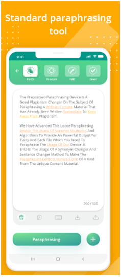 6 - Paraphrasing App for Professional Writers to Produce Optimized Content