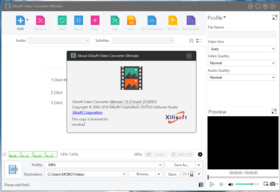 Download Xilisoft Video Converter Ultimate