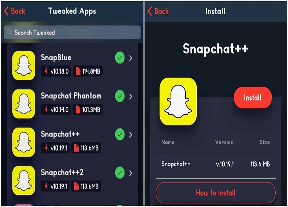 Download Snapchat++ 2022