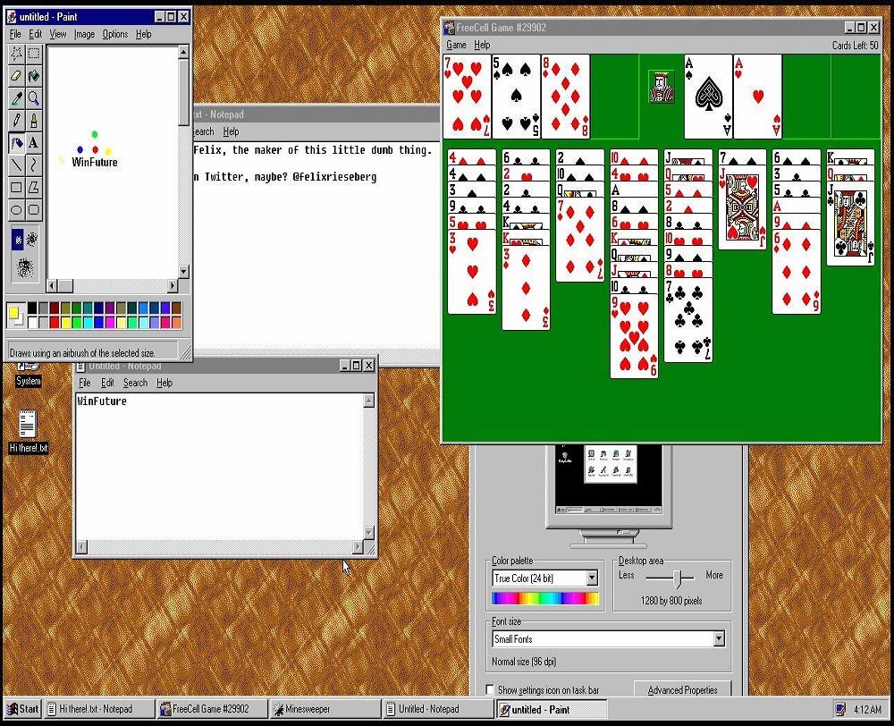 Download Windows 95 Emulator