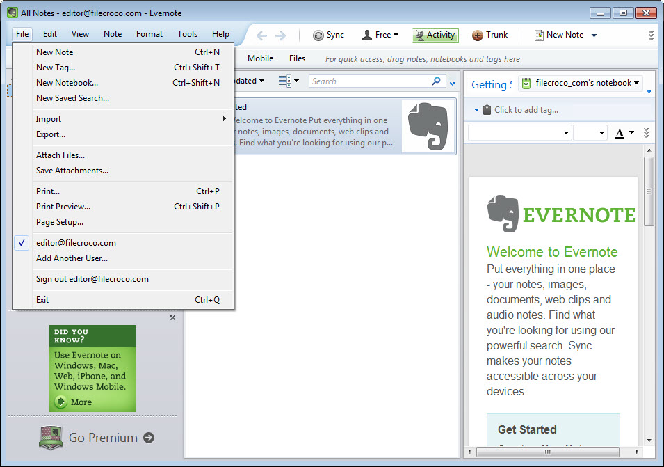 Evernote 10 Free