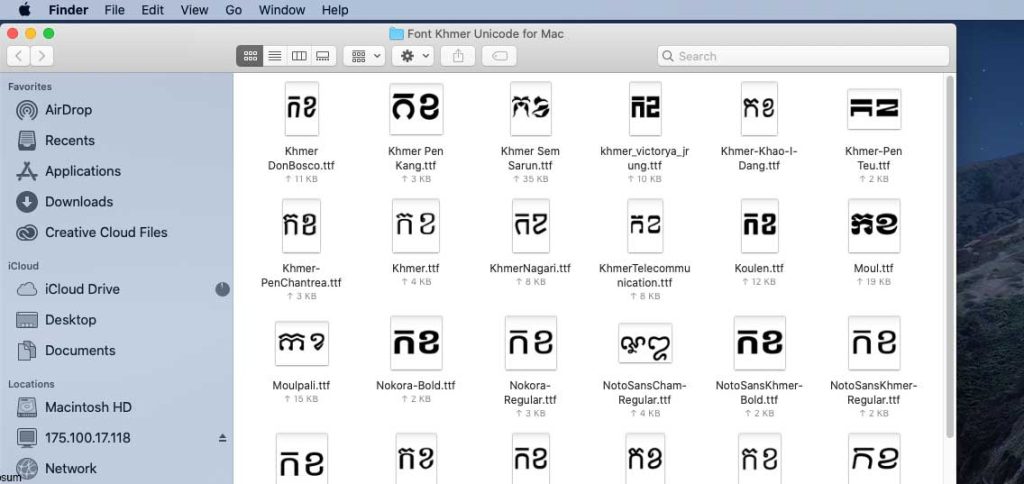 Khmer Font For Mac