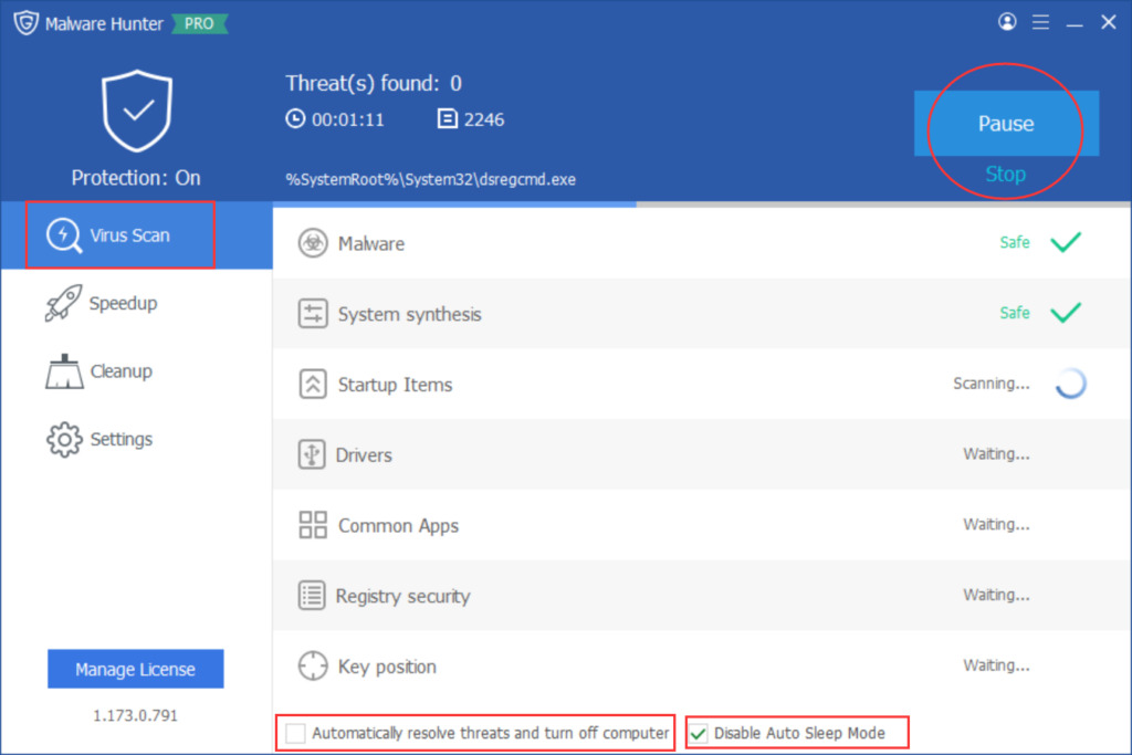 Glarysoft Malware Hunter PRO