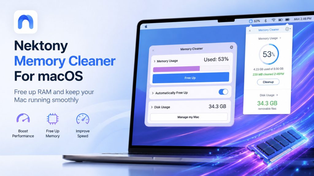 Nektony Memory Cleaner For macOS Free Download