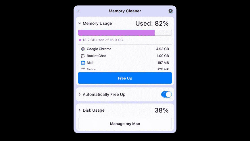 Nektony Memory Cleaner For macOS Free