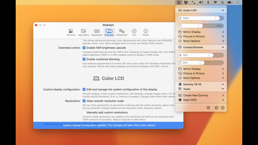 BetterDisplay For macOS