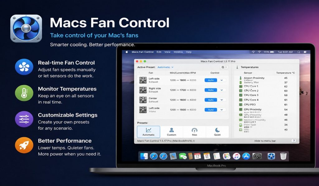 Macs Fan Control For macOS Free Download