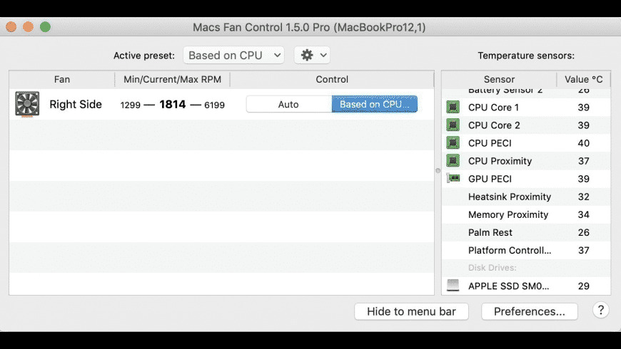 Macs Fan Control For macOS