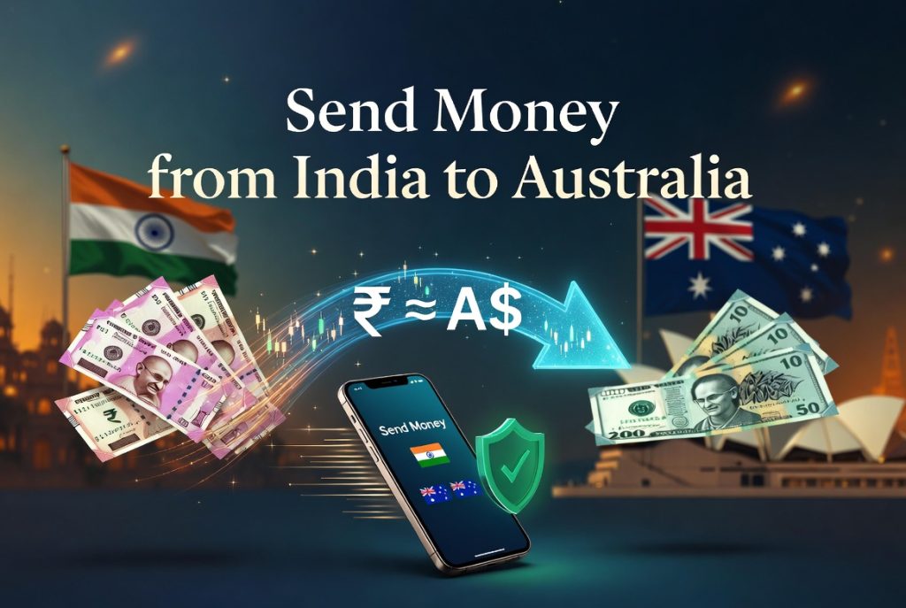 Send Money from India to Australia Send Money from India to Australia