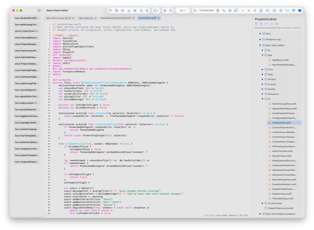 Neon Vision Editor For macOS
